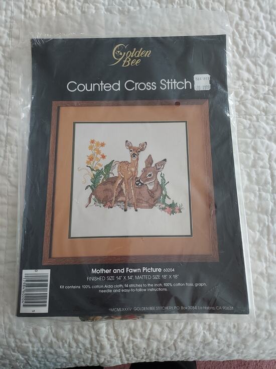 Golden Bee Other - New Golden Bee Counted Cross Stitch Kit NWT 14" x 14" size USA made see descript
